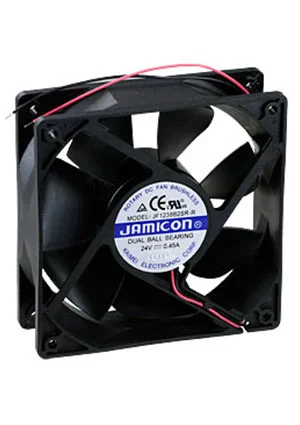JAMICON JF1238B2SR-R, вентилятор 24В 120х120х38мм подшипник качения авторестарт 3200 об/мин