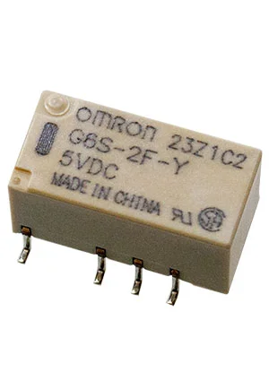 OMRON G6S-2F-Y DC5, реле 2 Form C 5В 2А 200мВт