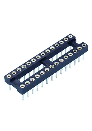 CONNFLY DS1001-28, SCLM-28 DIP панеь цанговая узкая шаг 2.54мм 28 контактов