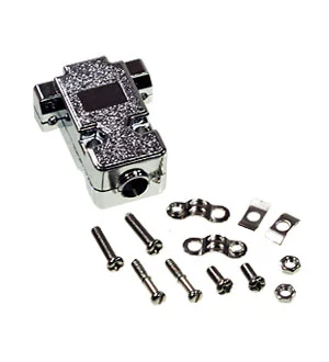 NXU DN-9C, корпус для D-SUB 9pin металлизированный (158-09CC)