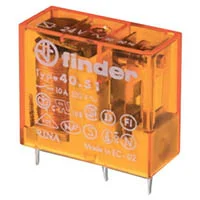 Finder 40.51.9.110.0000, Миниатюрное реле; шаг 5мм; 1СO 10A; катушка 110В DC;