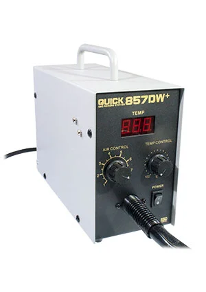 QUICK QUICK857DW+, промышленная паяльная станция термовоздушная (фен паяльный) 580Вт 450С