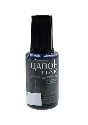 Solins Цапонлак черный, флакон с кистью, 22 мл.