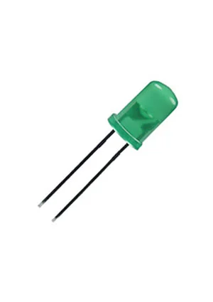Kingbright L-7083VGD-H, светодиод зеленый 5мм 2200Кд (аналог для L-7083ZGD-G)