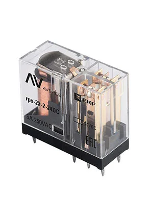 EKF RPS-22-2-24DC, Реле промежуточное РП slim 22/2 5А 24В DC AVERES