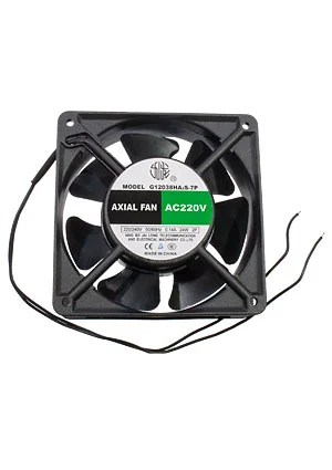 JIULONG MOTOR G12038HA2SL-7P, вентилятор 220В провода 120х120х38мм 7лопастей подшипник скольжения