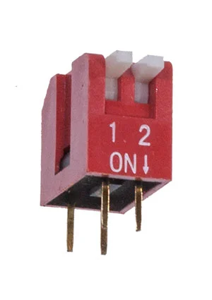 Daier DP-02R, DIP переключатель угловой 2 контакта 2.54мм (RPL-02)