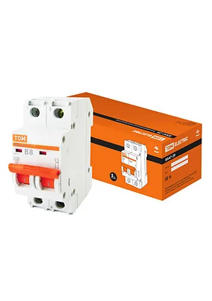TDM Electric SQ0206-0023, Авт. выкл.ВА47-29 2Р  8А 4,5кА х-ка В