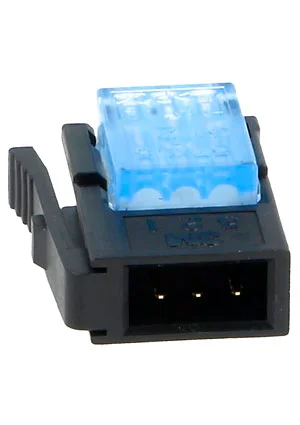 3M 37103-A165-00E, IDC вилка на кабель 3 контакта шаг 2мм синяя