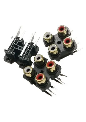 Dragon City RS-407, RCA JACK 4 разъема на плату