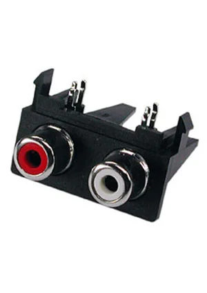 Dragon City RS-211-03, RCA JACK 2 разъема на плату (горизонтальные)