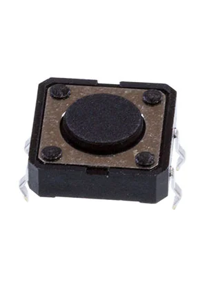 Gangyuan KAN1211-0431B010-42, тактовая кнопка 12х12х4.3мм (TS1243, 1243HIM-160G-G)