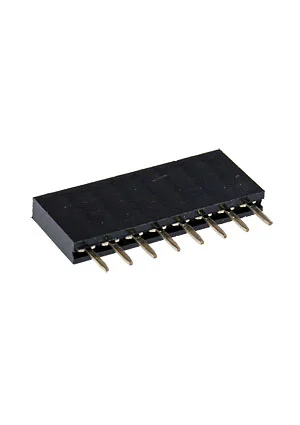KLS PBS-8, гнездо на плату шаг 2.54мм 1x8 прям. (L-KLS1-208-1-08-S)