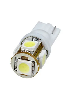 OLLO T10-WG-5SMD-W-12V, LED лампа белая T10 Wedge 5*SMD5050
