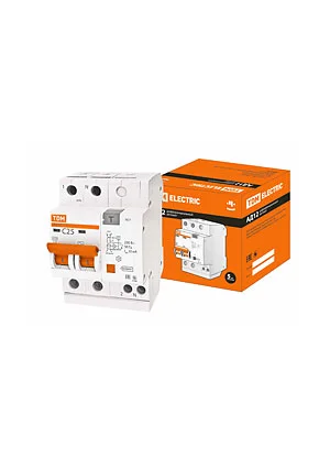 TDM electric SQ0204-0011, АД12, дифференциальный автомат 2Р 25А  30мА