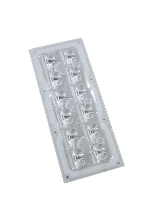 Sunlumin S01.01.01.088_SS-173X71-12-T2M (horizontal), линза 173х71мм, 12 LED, 40х65 град, для 5050, IP66, PC,