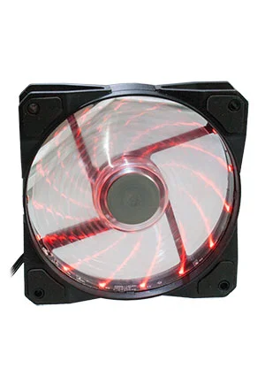 EVERCOOL CLR12025LL12SA-RD, вентилятор 120*120*25мм 12В с подсветкой красный, подшипник скольжения, 1700 об/м