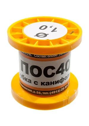 ПМП Припой ПОС40 ТР 1.0мм катушка  50г