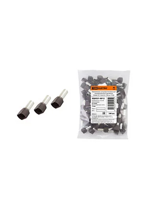 TDM electric SQ0521-0012, НШВИ2, изол.втул.наконечник на два провода  10х14 слон.кость (100 шт)