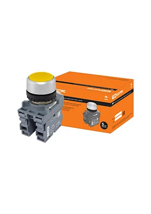 TDM electric SQ0747-0003, MP1-20Y кнопка в сборе d22мм 1з+1р желтая