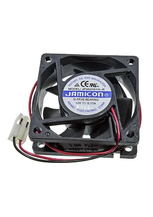 JAMICON JF0620S1H-R, вентилятор 12В 60х60х20мм подшипник скольжения