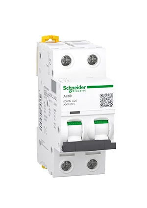 Schneider A9F74225, Автоматический выключатель ACTI9 iC60N 2P 25А С  6кА