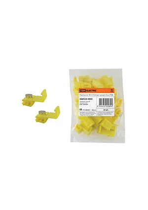 TDM electric SQ0520-0003, ОВ-3, ответвитель  2,5-6,0 мм2 желтый