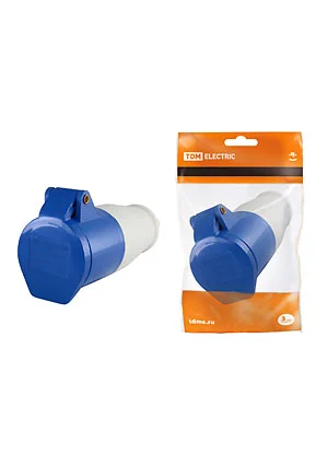 TDM Electric SQ0603-0015, Розетка 223 переносная 2Р+РЕ 32А 220В IP44