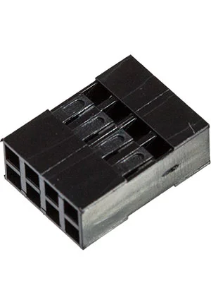 CONNFLY I-DS1071-SCB02x4, гнездо на кабель 2x4, шаг 2.54мм, без контактов