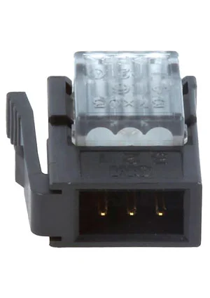 3M 37103-A206-00E, IDC вилка на кабель 3 контакта шаг 2мм серая
