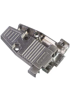 CONNFLY DS1047-09, Корпус к разъему 9 pin D-SUB металл (короткий винт)