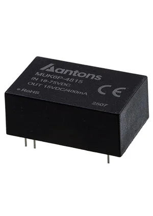 ANTONS POWER MUK6P-2405, DC/DC Regulated URF2405P-6WR3 = URF2405P-6WR3