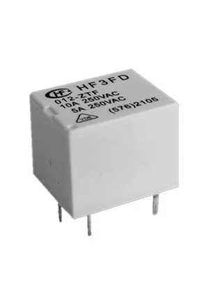 HONGFA HF3FD/005-ZTF, Миниатюрное силовое реле 5VDC, 1 Form C, =  833H-1C-C 5VDC, материал контактов AgSnO2