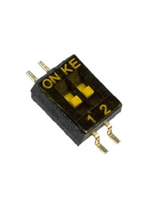 Switronic DSHP02-TSGER, DIP переключатель 2 поз. SMD 1.27мм
