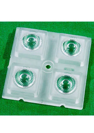 Sunlumin S01.01.01.086_SS-50X50-4-50, линза 50X50мм, 50 град, 4 LED, для 3535, PC