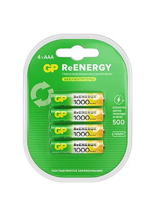 GP Batteries GP 180AAHCRGY-2CRCB2, Аккумулятор  AA 1800мАч, 2 шт. в клемшеле ReEnergy