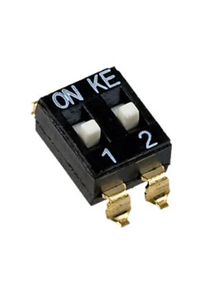 Switronic DMHA-02G-G, DIP переключатель 2 поз. SMD 2.54мм (аналог для SWD4-2)