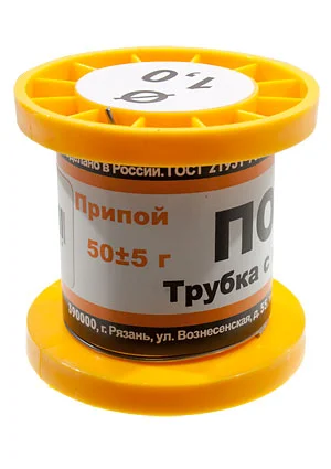 ПМП Припой ПОС61 ТР 1.0мм катушка  50г