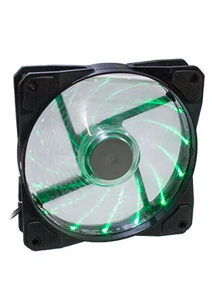 EVERCOOL CLR12025LL12SA-GR, вентилятор 120*120*25мм 12В с подсветкой зеленый, подшипник скольжения, 1700 об/м