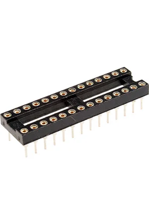 NXU TRS-28, панелька для микросхем DIP 28 контактов узкая (126-328RG)