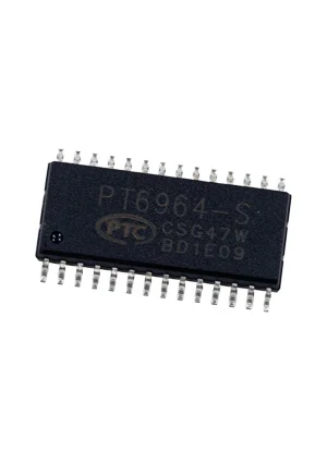 PTC PT6964-S, драйвер светодиодов SO-28