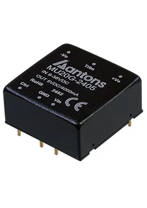 ANTONS POWER MU20G-2405, DC/DC Regulated URB2405YMD-20WR3 = URB2405YMD-20WR3