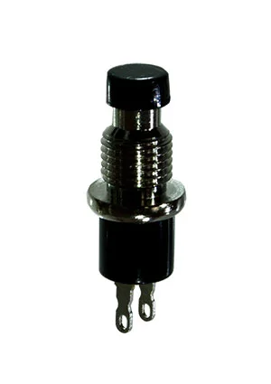 KLS L-KLS7-PBS-004D-B, кнопка без фиксации OFF-(ON) 250В 1А черная