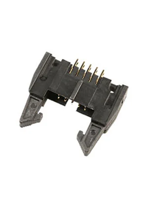 NXU IDCC-10MS (SCM-10), вилка на плату шаг 2.54мм с защелками (119-10GSK)