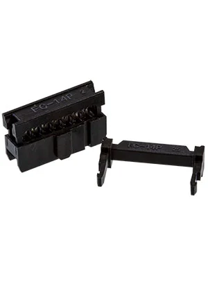 KLS IDC-14F, гнездо на шлейф шаг 2.54мм (L-KLS1-204-14-B)