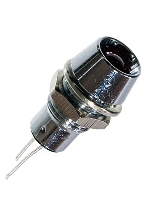 KLS L-KLS9-IL-M8-01A-R, Светодиод с держателем красный D=9.8мм h=5.2мм M8 (аналог для L-608R)