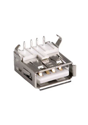 NXU USBA-1J-W, розетка на плату тип А белая (151-W103 USBA-1J)