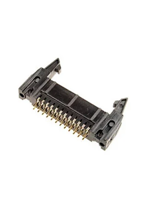 KLS IDCC-24MS (SCM-24), вилка на плату шаг 2.54мм с защелками (L-KLS1-201-24-S-B)