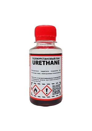 Solins URETHANE 100мл, флакон с кистью уретановый лак для печатных плат