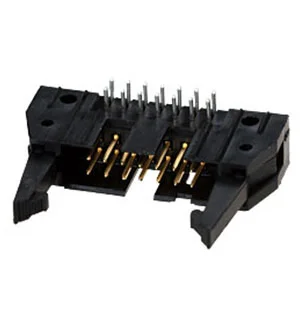 TE Connectivity 5499786-2, аналог DS1011-14RBSiB7-B, AMP-Latch-14 вилка на плату угл. 2.54мм с длин.защ